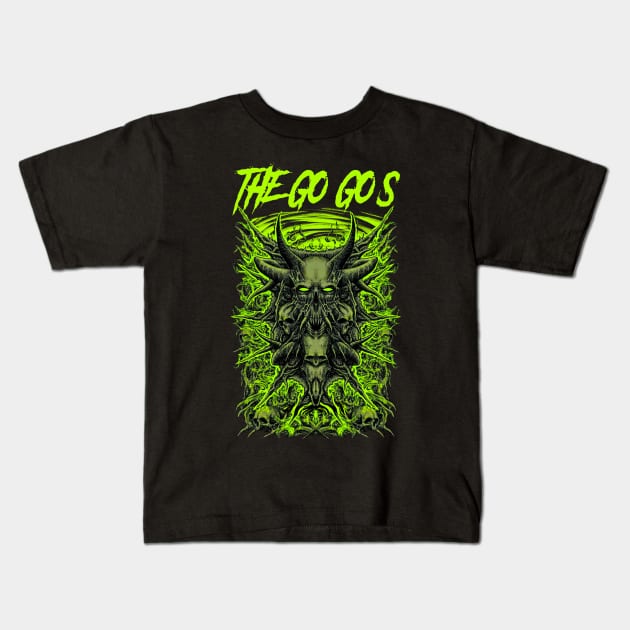 THE GO-GO'S BAND Kids T-Shirt by Tronjoannn-maha asyik 